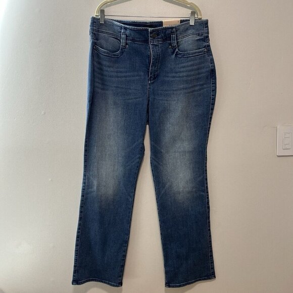 NYDJ‎ NWT High Rise Marilyn Straight Jeans in Calloway Blue Size 18 - Picture 2 of 8